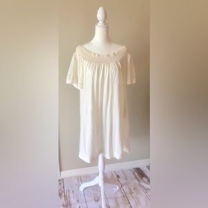 Roxy Off the Shoulder Bathing Suit CoverUp Size Medium